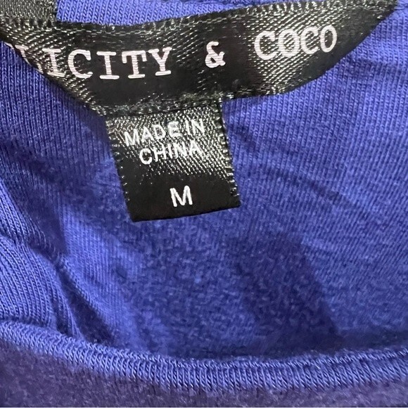 Felicity & Coco purple abstract strapless open twist back dress size medium - Picture 10 of 11